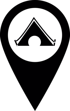 Camping Location Svg Line Art, Free Vectors File